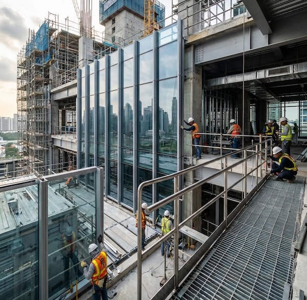 Jater International construction and metalwork team in Singapore