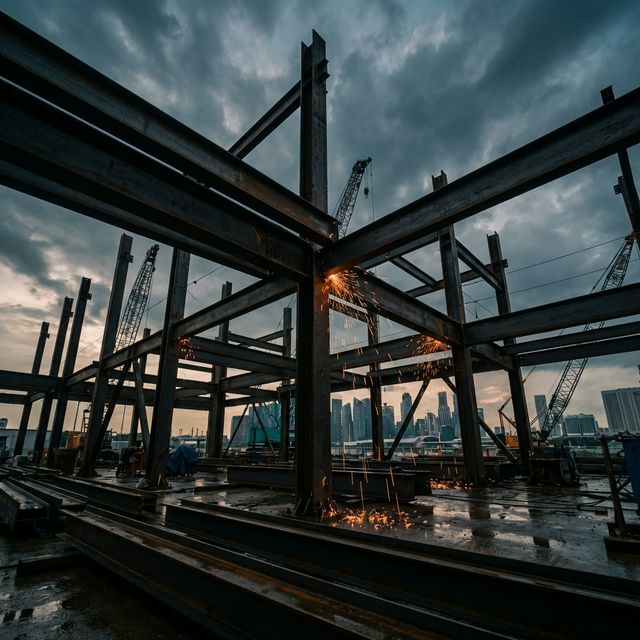 Structural steel fabrication works by Jater International